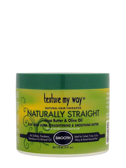 Texture My Way Naturally Straight Flat Iron Ultra-Straightening & Smoothing Butter 4 oz.
