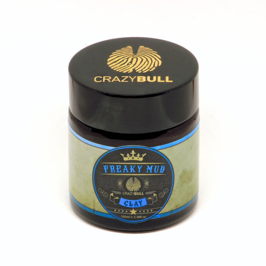 Crazy Bull Freaky Mud Strong Hold Styling Clay - 3.38 Oz